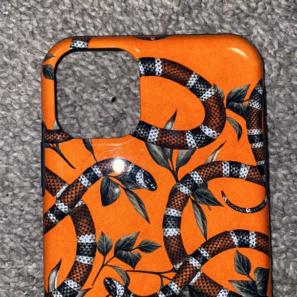 iPhone 11 Pro Max Burga Ultra Protective Orange Snakes Phone Case Bitter Apricot - Picture 4 of 11